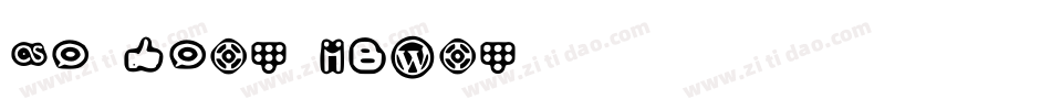 Icons Social Media 16字体转换